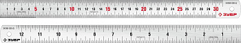 Про-30Д Усиленная нержавеющая линейка 0,30 м ЗУБР 34280-030-Д