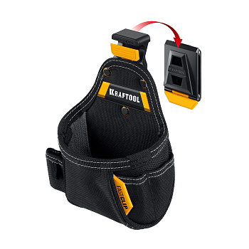 Поясная сумка 150x190 мм с быстросъёмным креплением KRAFTOOL FastClip KP-5 , 5 карманов и петель 387