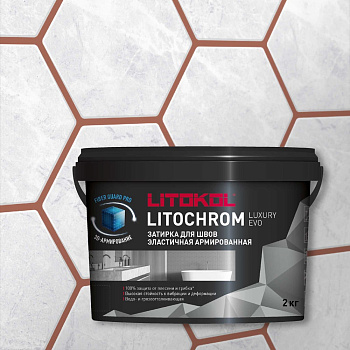 Затирочная смесь LITOKOL LITOCHROM LUXURY EVO LLE 310 охра 2 кг 500490002