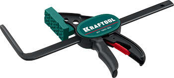 KRAFTOOL GT-160/60, 160/60 мм, универсальная, быстрозажимная, в T-track, пистолетная струбцина (3223