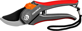 GRINDA G-26, 205 мм, углеродистая сталь, закаленные лезвия, тефлоновое покрыт., двухкомпонентные пла
