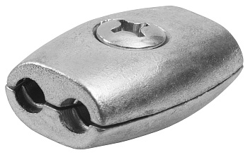 ЗУБР Бочонок, 2 мм, 2 шт, зажим троса (304456-02)