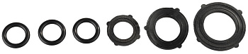 GRINDA GR-1, 1/2″, 3/4″, 1″, для быстросъёмной поливочной системы, резиновые прокладки, 6 шт, набор