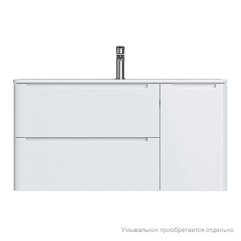 Тумба подвесная, белый, 100 см, Edifice, IDDIS, EDI10W1i95. Подходит умывальник 0101000i28