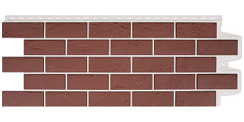 Фасадная панель Grand Line Состаренный кирпич Design Plus корица с белым швом
