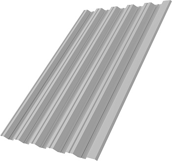 Профнастил НС35R Grand Line 0,45 Drap ТХ RAL 7047 телегрей 4