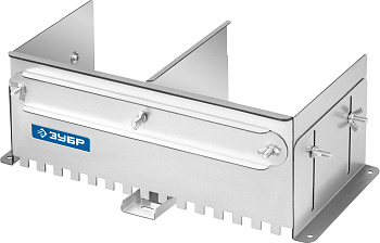 ЗУБР зуб 10*10 мм, до 600 мм, оцинкованная сталь, Раздвижная гребенка для плитки, ПРОФЕССИОНАЛ (0804