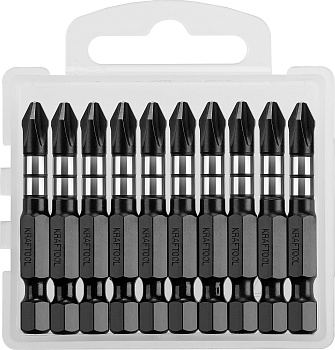 Ударные биты KRAFTOOL PH 2, 50 мм, 10 шт Impact Pro