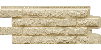 Фасадная панель Grand Line Колотый камень Classic бежевый