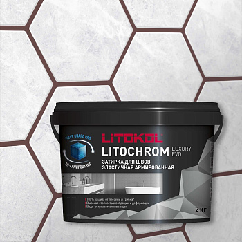 Затирочная смесь LITOKOL LITOCHROM LUXURY EVO LLE 340 красное дерево 2 кг 500550002