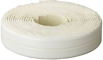 STAYER 3.35 м х 22 мм х 3.35 м, профиль L, белая, бордюрная лента для ванн и раковин, Professional (