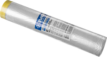 Пленка укрывная с клейкой лентой ЗУБР Профессионал 2,1x20м, HDPE, 10мкм 12250-210-20