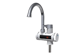 Кран-водонагреватель проточного типа UNIPUMP BEF-001 с дисплеем и жестким изливом 14380