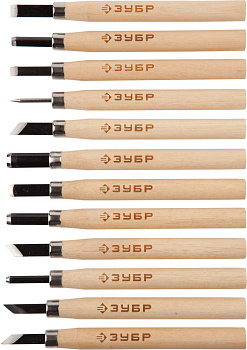 ЗУБР 12 предм, фигурные резцы, Профессионал (18375-H12)