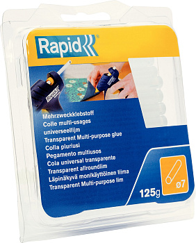 Стержень клеевой универсальный (7х65 мм; 125 г) RAPID 40107350