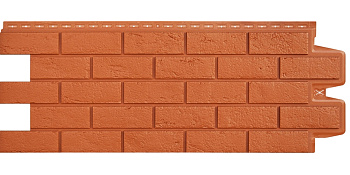 Фасадная панель Grand Line Состаренный кирпич Classic терракотовый