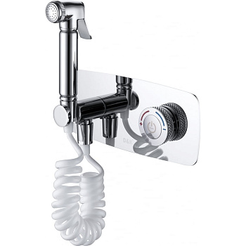 Встраиваемый смеситель с гигиеническим душем D&K DK Bayern.Alfeld хром DA1484501