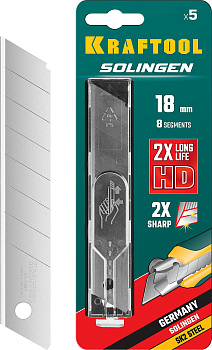 KRAFTOOL 18 мм, 5 шт, сегментированные лезвия (09605-18-S5)