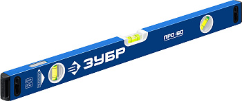 Усиленный уровень ЗУБР Профессионал 600 мм, с зеркальным глазком 34590-060