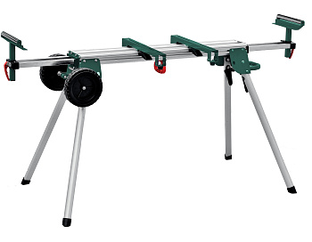 KRAFTOOL MSA-1200 U, (1120-2650)х765х970 мм, алюминиевый мобильный стол для торцовочных пил с ручкой