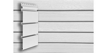 Сайдинг Архитектурный планкен Grand Line Standart белый (3,0м)