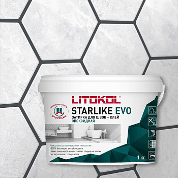 Эпоксидный состав для укладки и затирки мозаики LITOKOL STARLIKE EVO S.140 NERO GRAFITE 485190002