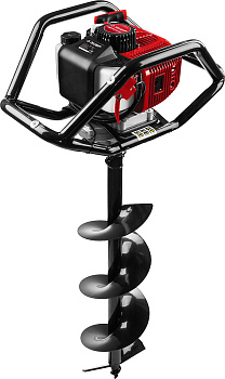 ЗУБР d 60 - 250 мм, 52 см3, 2 оператор, шнек в комплекте, мотобур (бензобур) (МБ2-250 Н)