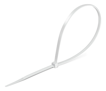 ЗУБР КС-Б1, 1.9 x 150 мм, нейлон РА66, 100 шт, белые, кабельные стяжки, Профессионал (309010-19-150)