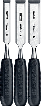 STAYER Max-Cut, 3 предм., набор стамесок (1820-H3)