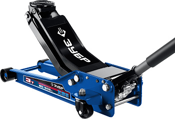 ЗУБР X85, 3 т, 80 - 508 мм, универсальный гидравлический подкатной домкрат для СТО, Профессионал (43