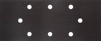 Лист шлиф. универсал. URAGAN ″Оптимален для мягких пород дерева″ 8 отверстий по линии, для ПШМ, P320