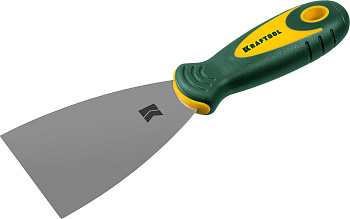 KRAFTOOL 75 мм, х-образное профилированное полотно, двухкомпонентная ручка, нержавеющий, шпатель (10