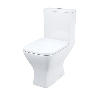 Унитаз-компакт безободковый IDDIS TORRDSEi24 "Torr" прямой вып, сиденье дюропласт,микролифт2-кн арм