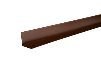 Уголок внутренний металлический ТЕХНОНИКОЛЬ Hauberk PE RAL 8017 коричневый (шт)