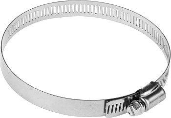 ЗУБР НХ-12П, 91 - 114 мм, просечная лента 12.7 мм, 2 шт, нержавеющий хомут, Профессионал (37815-091-