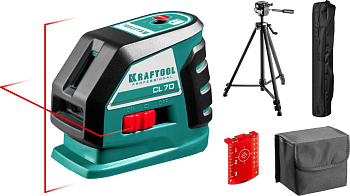 Лазерный линейный нивелир KRAFTOOL CL-70-3 34660-3