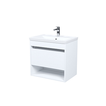 Тумба с умывальником, подвесная, с нишей, 60 см, белый, Zodiac X, IDDIS, ZDX60WNi95K подходит умыв.