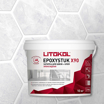 Эпоксидная затирочная смесь LITOKOL EPOXYSTUK X90 C.00 BIANCO 10 кг 479350002