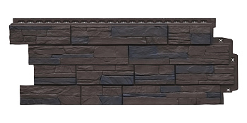 Фасадная панель Grand Line Сланец Design Plus орех