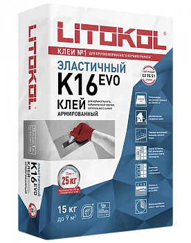 Клеевая смесь LITOKOL  Litolight K16 класс C2TES1, 15 кг 347390002