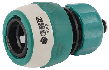 RACO COMFORT-PLUS, 1/2″, из ABS-пластика с TPR, с автостопом, для шланга, быстросъемный соединитель