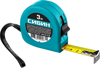 Рулетка в пластиковом корпусе СИБИН МЕТКА 3м 16мм 34020-03-16_z01