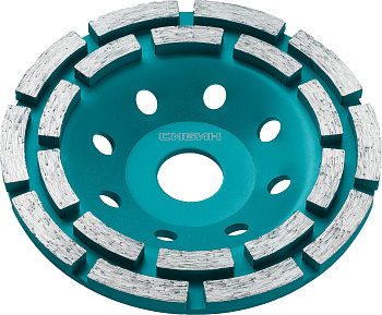 СИБИН d 125 мм, двухрядная алмазная шлифовальная чашка(33441-125)