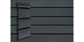 Сайдинг Архитектурный планкен Grand Line Acryl графит (3,0м)