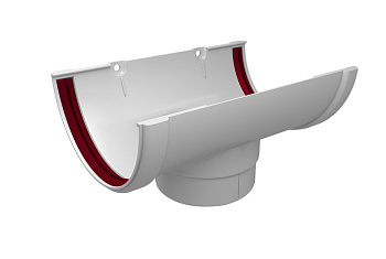 Воронка Классика 120/90мм ПВХ Grand Line RAL 9003 белый