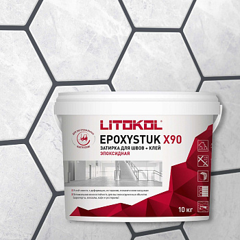 Эпоксидная затирочная смесь LITOKOL EPOXYSTUK X90 C.15 GRIGIO FERRO 10 кг 479360003