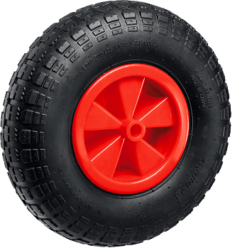 MIRAX WM-16, 4″ х 329 мм, для тачки (арт. 39900), ударопрочный пластик, пневматическое колесо (39916