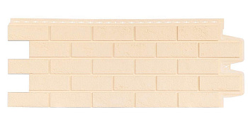 Фасадная панель Grand Line Состаренный кирпич Classic бежевый