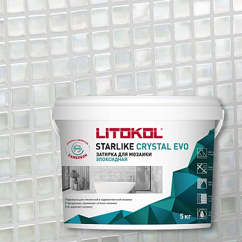 Эпоксидный состав для укладки и затирки мозаики LITOKOL STARLIKE EVO S.700 CRYSTAL 485460004